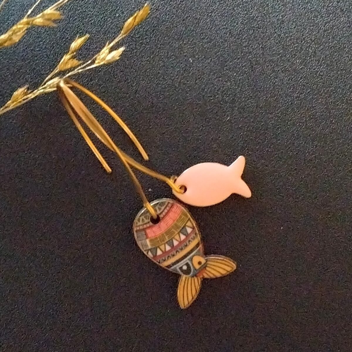 Asymmetric Fish LIGHT PINK