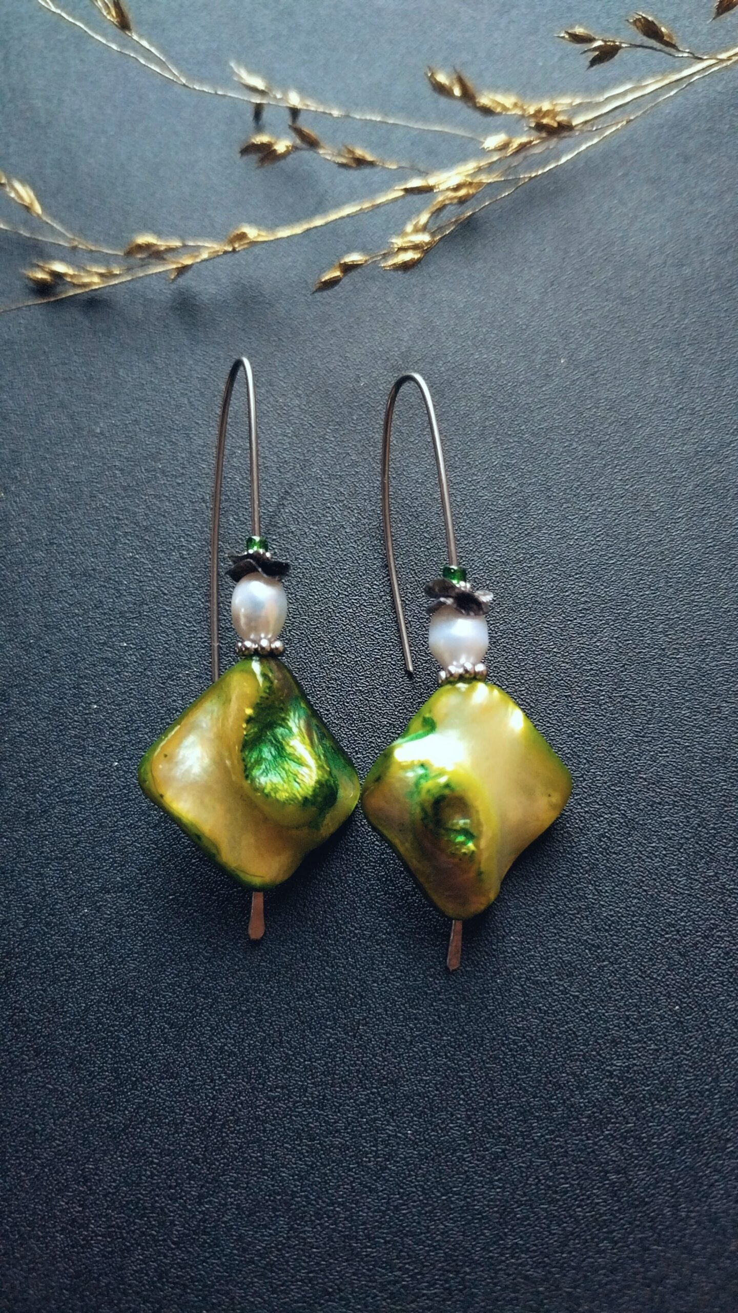 QUEEN Green - Pearl & MotherOfPearl